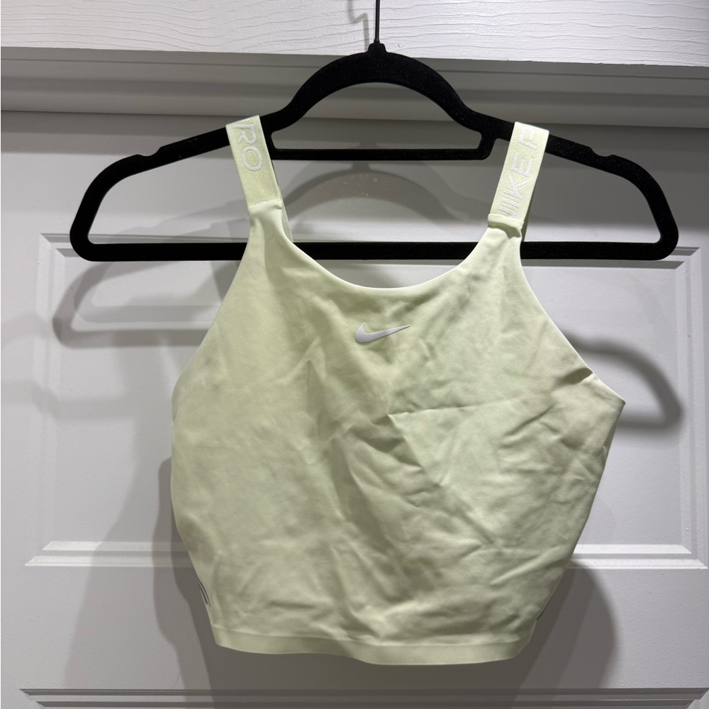 Nike Pale Yellow Athletic Bra